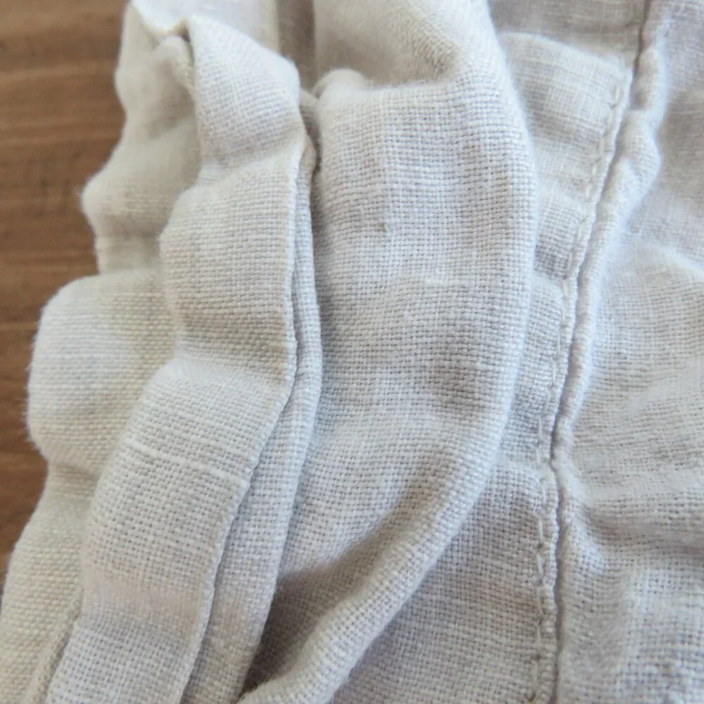 RESTORATION HARDWARE 100% Linen Pillow Sham Neutral Minimalist